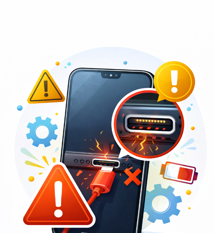 réparation connecteur de charge 